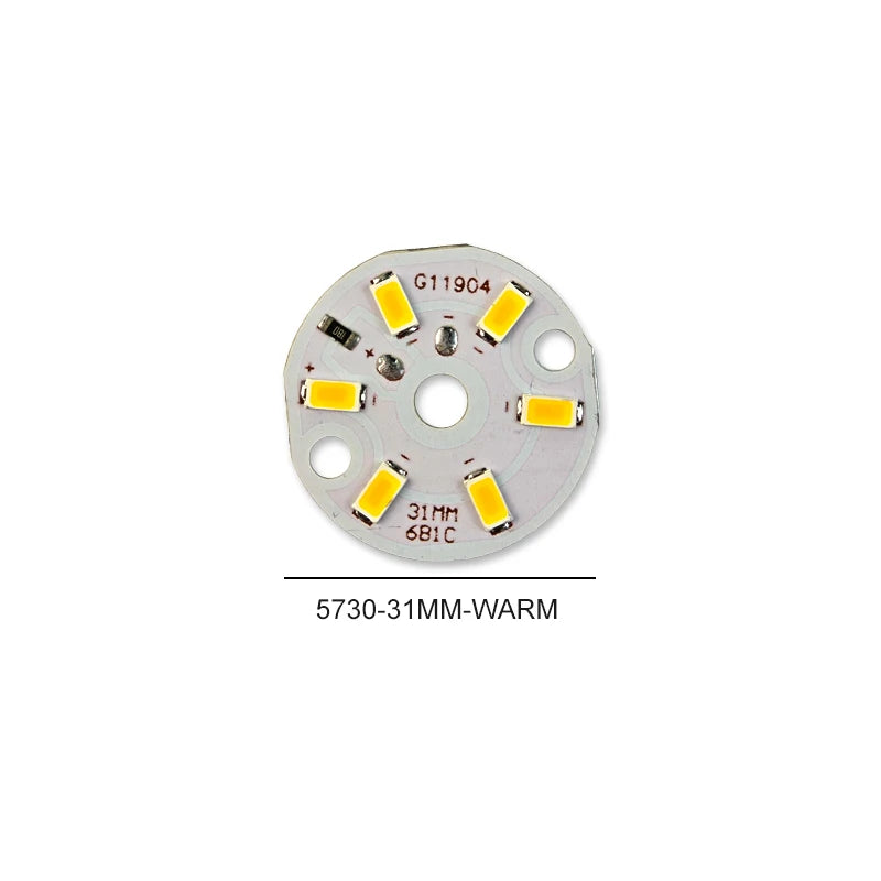 3/5/10PCS Round LED Light Board DC 5V 3W Low Voltage 5730 2835 SMD LEDs 3000K Warm or White 6000K Dimmable Bulb Lamp Panel