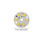 3/5/10PCS Round LED Light Board DC 5V 3W Low Voltage 5730 2835 SMD LEDs 3000K Warm or White 6000K Dimmable Bulb Lamp Panel