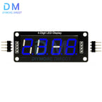 TM1637 LED Display Module for Arduino 4 Digit 7 Segment 0.56 inch Time Clock Indicator Tube Module Red Blue Green Yellow White