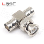 BNC-JKK BNC one male two All copper radio frequency coaxial monitoring adapter female two female one male three-way head