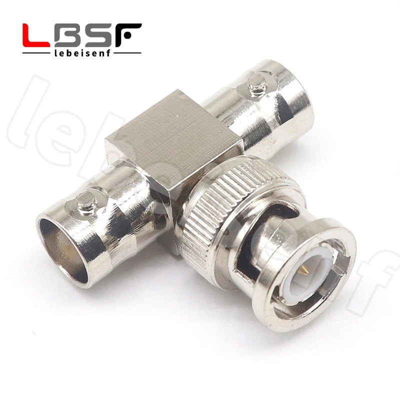 BNC-JKK BNC one male two All copper radio frequency coaxial monitoring adapter female two female one male three-way head