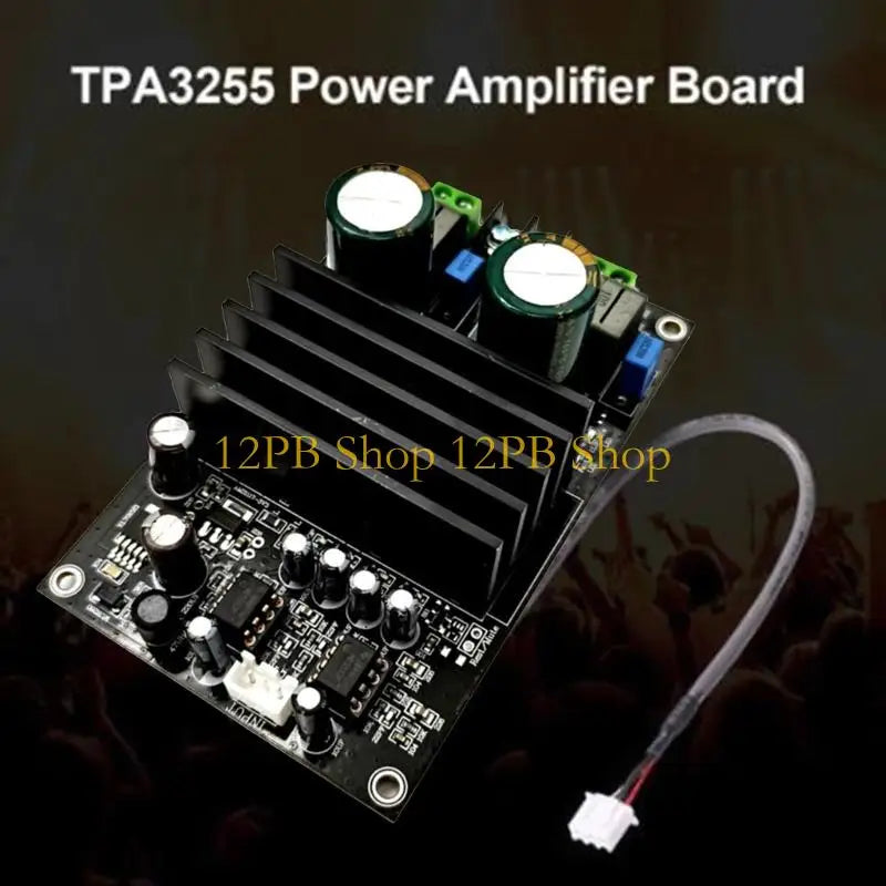 12PB Power Amplifier Board,2.0 Channel 300W +300W, 24-40V Power Amplifier Module TPA3255 for Store Home Theater