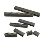 10Pcs 2.54mm Straight Dual 2X2/3/4/5/6/7/8/9/10/11/12/18/20/24/25/30/40P PH8.5mm Double Row Gold Rohs PCB Female Header Socket