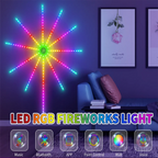 RGBIC Firework Strip Lights LED Bluetooth APP Control Neon Strip USB 5V Changing Smart Lamp Sync Music Bedroom Decor Dream Light