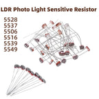 50-100PCS LDR Photo Light Sensitive Resistor Photoelectric Photoresistor 5528 GL5528 5537 5506 5516 5539  For Arduino