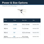 10PCS RE Precision Metal Film Non-Inductive Resistor 0.1% 25PPM 0.25W 0.5W 1W 2W Sampling Resistor