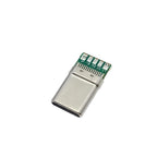 PCB Board Plug USB 3.1 Type-C PD 20W Connector 5Pin Male Receptacle Adapter to Solder Wire & Cable High Current Support