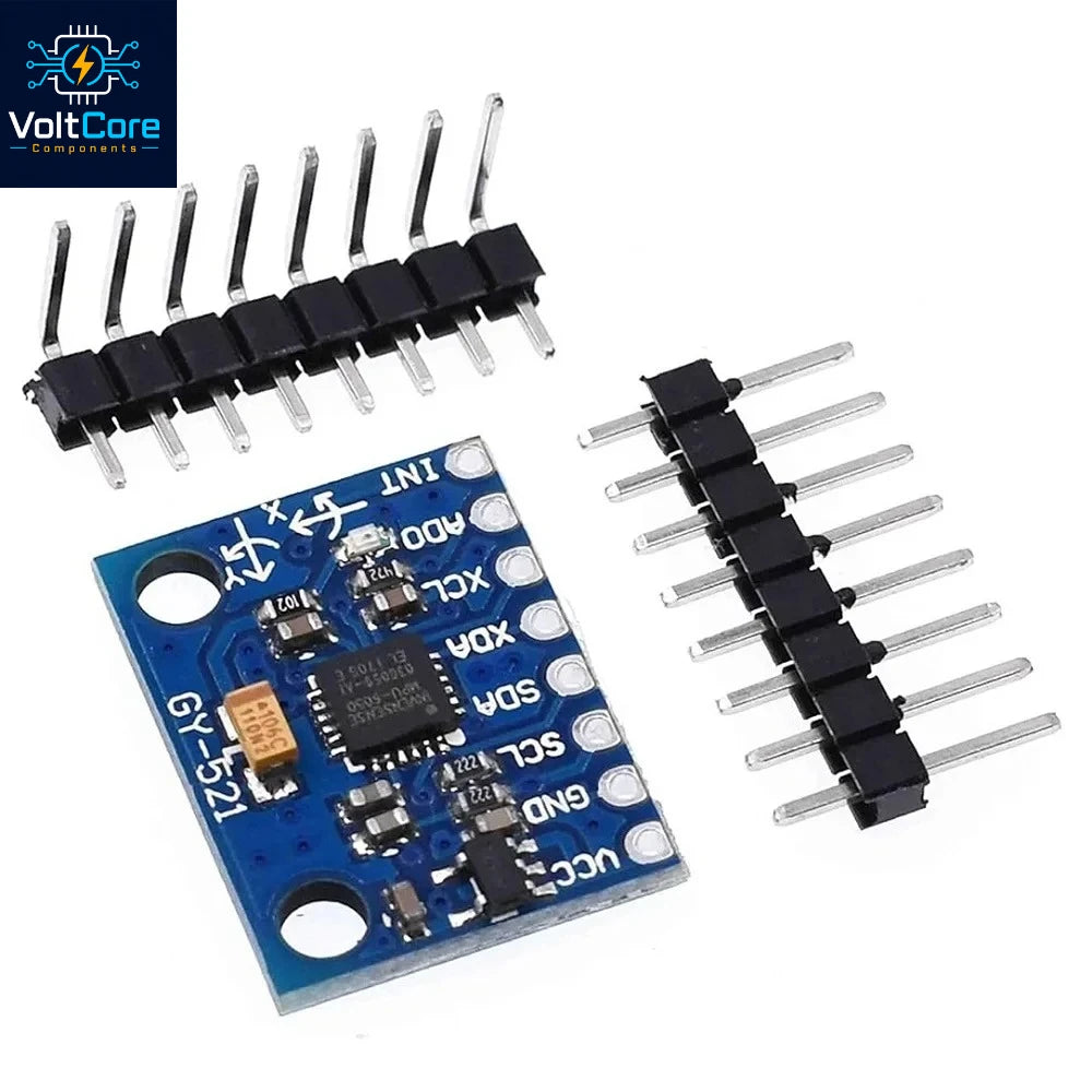 GY-521 MPU-6050 MPU6050 3 Axis Analog Gyroscope Sensors + Accelerometer Module IIC For Arduino Quadcopter Drone 3-5V DC