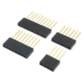 10pcs 2.54mm Pitch PC104 4P 6P 8P 10P 4 6 8 10 Pin Long Single Row Straight Female Header Socket Connector For Arduino