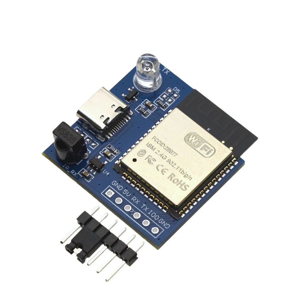 IR Remote Control Module for ESP32 ESP8266, WiFi Wireless Transparent Transmission, NEC Protocol Support for IoT