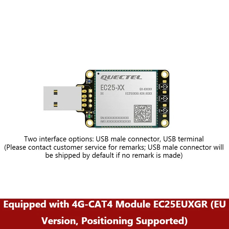 Quectel EC25/EG25 Module Board 4G Internet Stick Dongle Raspberry Pi Industrial Computer Drive-free CAT4 Internet Card