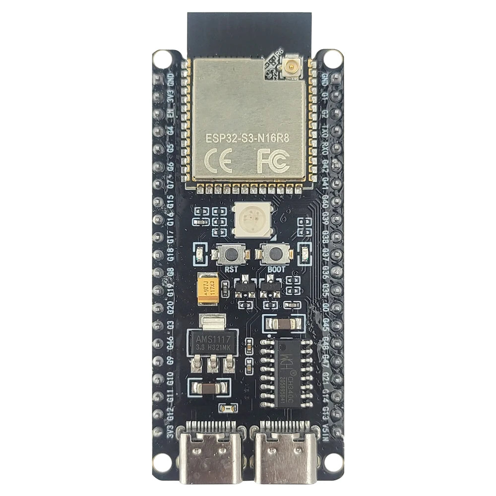 ESP32-S3-DevKitC-1 Development Board Kit With 2.8 Inch TFT LCD BT 2.4G Wifi Module N16R8 8MB PSRAM 16MB FLASH 42Pin CH340C TypeC