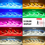 8MM COB Led Strip 5V with Motion Sensor Battery Powered 320LEDs/M Led Induction Night Light Warm White Red Ice Blue Green Yellow