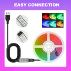 5V RGB COB LED Strip 576LEDs/m Bluetooh App IR Remote Control USB RGB LED Strip Flexible Tape for TV Backlight Room Decoration