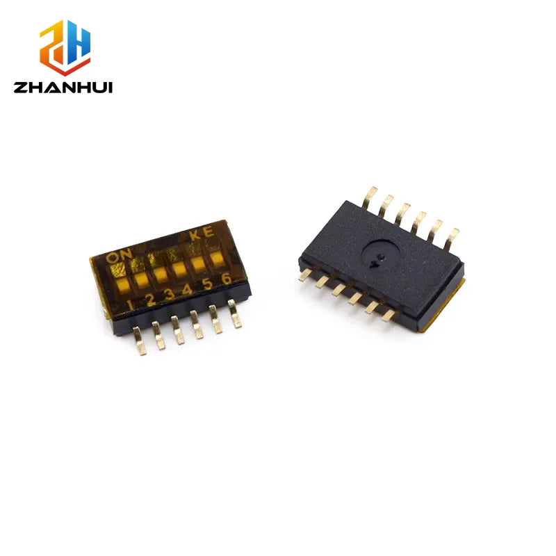 5Pcs SMD SMT 1.27mm DIP Switch Slide Type 1/2/3/4/5/6/8 Position for PCB Board