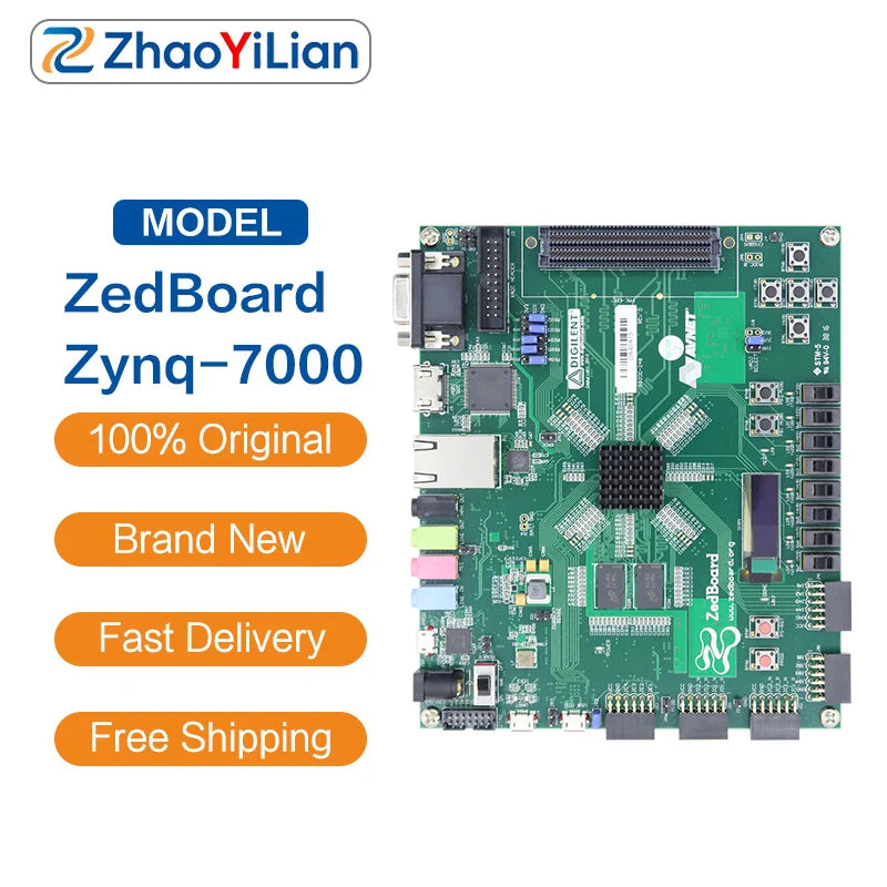 For ZedBoard Zynq 7000 Development Board XC7Z020 FPGA SoC Evaluation Kit ARM Cortex A9 Embedded Processor Board