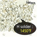 2*2mm Silver Solder Sheets - High/Medium/Low Temperature Options for DIY Jewelry Welding & Crafting