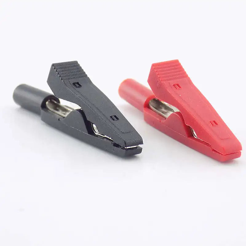 10A 20A 30A 50A Alligator Clip Crocodile Adapter 2mm 4mm Banana Plug Probe Clip for Multimeter Pen Test lead Cable Insulated E2