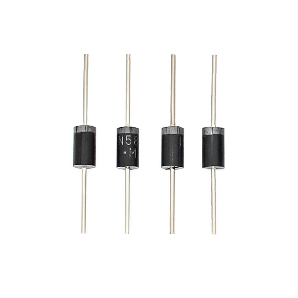 100PCS Schottky Diode 1N5822 1N5824 DO-27 30V-40V 3A-5A Electronic Components