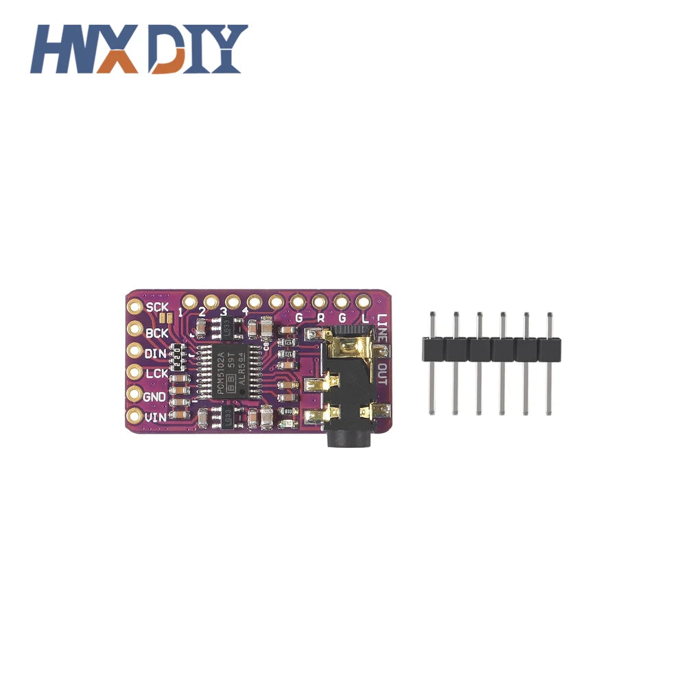 1-10pcs PCM5102A DAC Decoder GY-PCM5102 Interface I2S  Player Module For Raspberry Pi pHAT Format Digital PCM5102 Audio Board