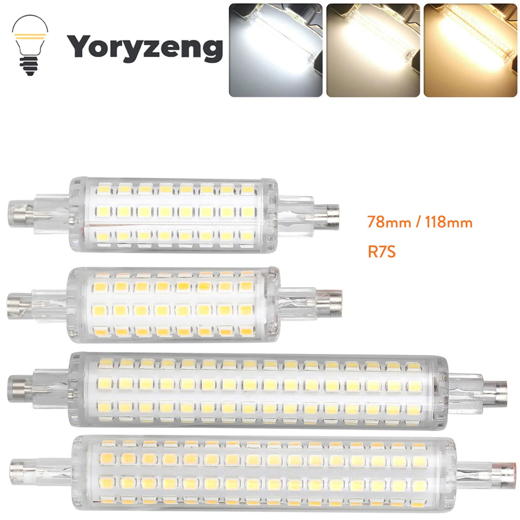 12W 16W R7S 78mm 118mm LED Flood Light Bulb 64LEDs 128LEDs 2835 SMD Replace 60W 120W Halogen 110V 220V Lamp
