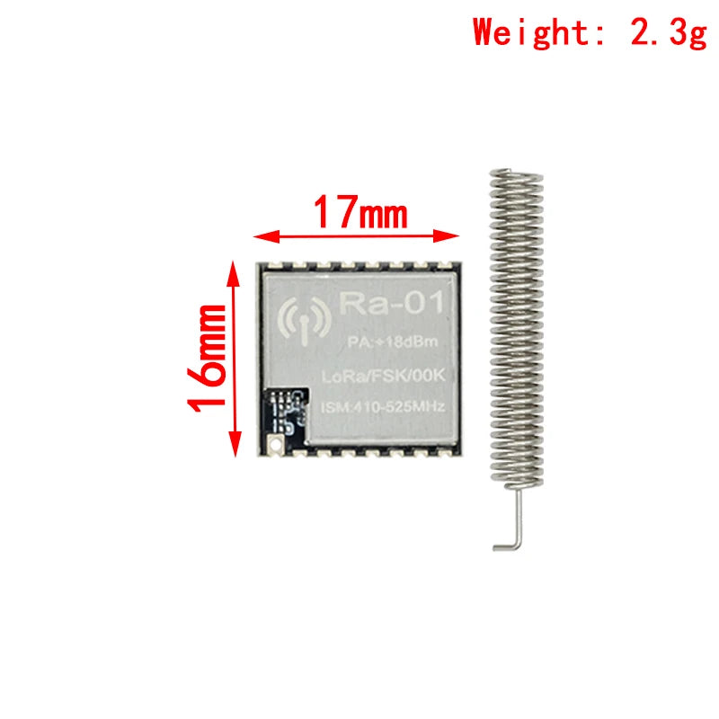 1~10PCS RA-01 RA-02 LoRa SX1278 433Mhz Wireless Spread Spectrum Transmission Module Most Distant 10KM For arduino