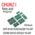 10pcs PCB Board SMD Turn To DIP Adapter Converter Plate SOP 8/16/14/20/24/28P SOT89 SOT23 SOT223 TO DIP SOP/MSOP/TSSOP