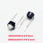 10/20/50/100PCS SKRGAED010 ALPS Tact Switch White Black Touch Switch 6*6*5mm 6x6x4.3mm DIP Tactile Push Button Micro Switch