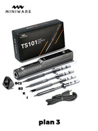 Original TS101 Soldering Iron 65W Mini Portable Adjustable Temperature LCD New Upgrade TS100 with Soldering Iron Tip Set
