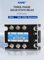 KANE DC-AC 3-Phase Solid State Relay 3-SSR 10A-200A KSSR 3~32VDC-24~480VAC Control 40AA 40DA KSSR Epoxied Protection