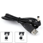 USB 2.0 Type A Male to Right Angled 90 Degree 5.5 X 2.1mm DC 5V Power Plug Barrel Connector Charge Cable 100cm