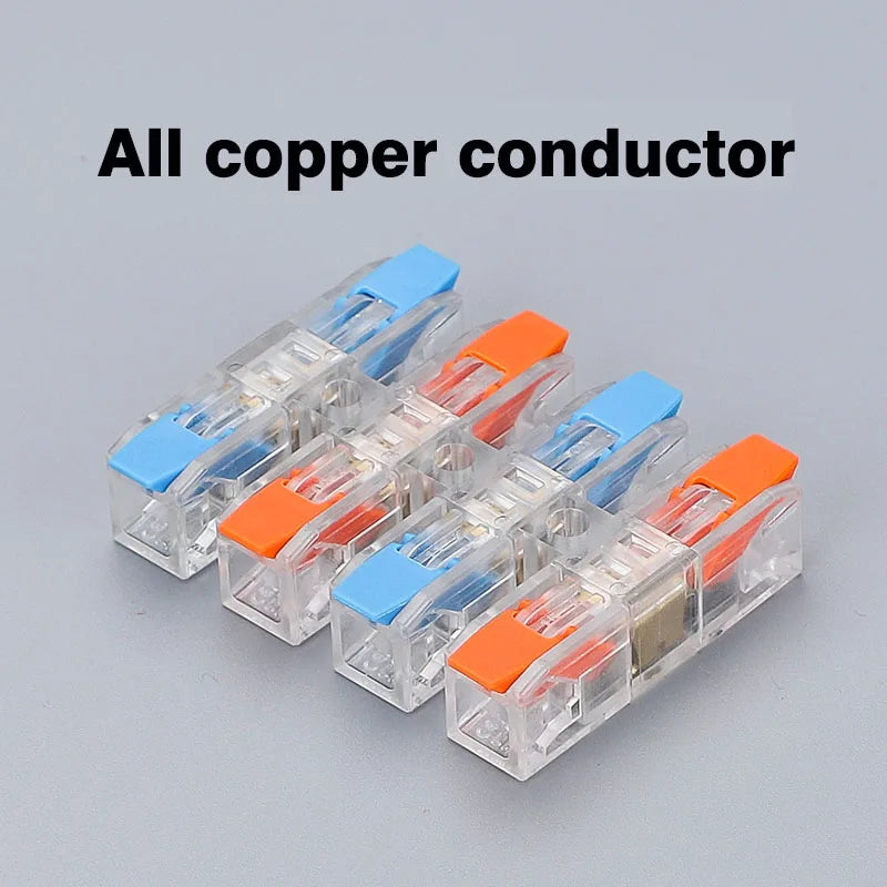 Wiring Terminal Quick Press Type Electrical Docking 2-12 Pin Screw Fixing Compact Wire Connector Push-in Type Terminal Block