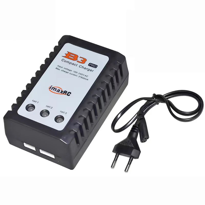 iMax B3 Pro Balancer Charger EU/US Plug 10W 2s 3s Lipo Battery 7.4V 11.1V 10w Compact Power Adapter Supply for Car RC Model