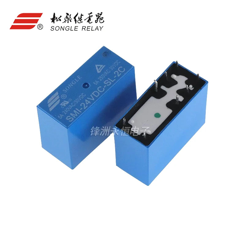 5Pcs New Original SMI- 05V 12V 24VDC -SL-2C SMI-05VDC-SL-A SMI-12VDC-SL-C SMI-24VDC-SL-2C 10A 4/5/8PIN 5V 12V 24V power relay