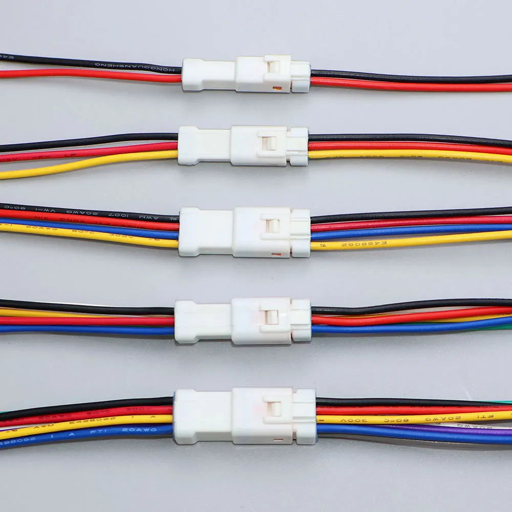 JCD Waterproof JST JWPF Connector 2P 3P 4P 6P 8P Male And Female Plug Socket 0.3m ² Wire Harness 02t/02r/03t/03r With 20CM Wire