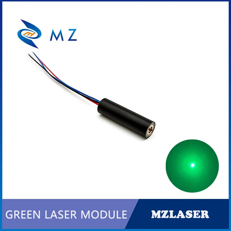 Green Dot TTL PWM Laser Diode Model Adjustable Focusing D10mm 520nm 0.5mw 1mw 5mw 10mW Glass Lens Green Laser Industrial Grade