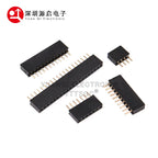 1.27mm 1.27 Pin Header Single Row Female Breakaway PCB Board Connector Pinheader 1*3/4/5/6/8/10/12-40p Plastic height 4.3mm