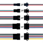 2Pin 3Pin 4Pin 5Pin 6Pin JST Led Connector Wire Cable Male/Female For WS2812B WS2811 WS2815 Led Strip Light 10Pair-100Pair