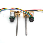 N20 DC Encoder Motor 3V/6V/12V with M3 M4 Screw Thread 55mm Long Shaft 7PPR 15-1000RPM for DIY Car Model Magnetic Encoder Motor