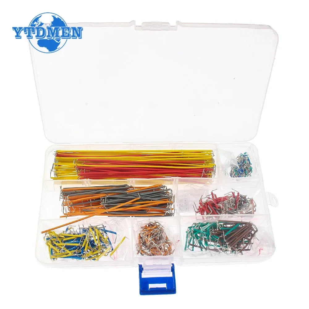 65PCS-840PCS Breadboard Jumper Wire Kit 14 Lengths Assorted for Bread Board DIY Universal 24AWG 26AWG Protoboard Cable