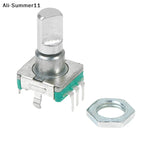 【Yb1】【Av1】【HMA73】1Pc 2026 New EC11 Thin Rotary Encoder with Switch 30 Positioning 15 Pulse 15mm Half-axis