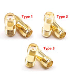 5/20PCS SMA Coupler Adapter SMA Female To RP-SMA Female RF Connector Converter Antenna Radio Male To Female