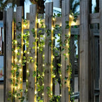 2M 20 LED Green Leaf String Light Garden Lights New Year Decorations String Lamp Wedding Thanksgiving Christmas Decoration