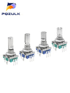 5PCS  20 Position Incremental 360 Rotary Encoder Knob Button Switch EC11 Arduino Digital Potentiometer 15/20mm Plum Half Shaft