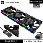 Thermalright TL-M12Q  Computer case cooling fan, wireless splicing/infinity frame/high performance fan