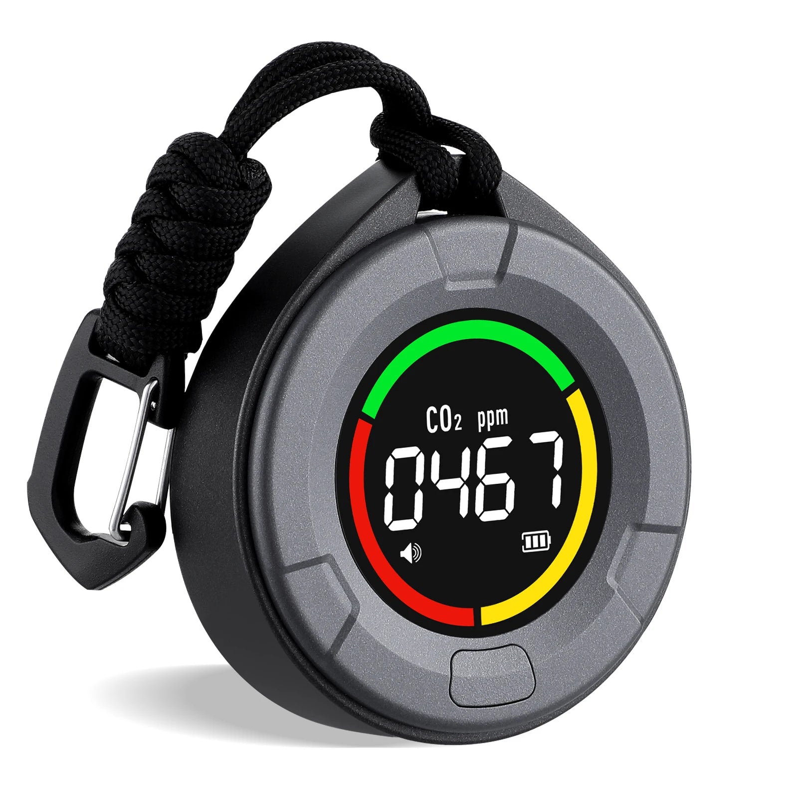 INKBIRD Portable CO2 Detector, Mini Indoor CO2 Monitor, NDIR Sensor with Full Color LCD Auto Calibration, for Home Office Travel
