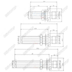 2 PCS/lot SMA / RP-SMA Female to Female jack For Raido Antenna SMA to SMA RF Coaxial Adapter Connector High Quality