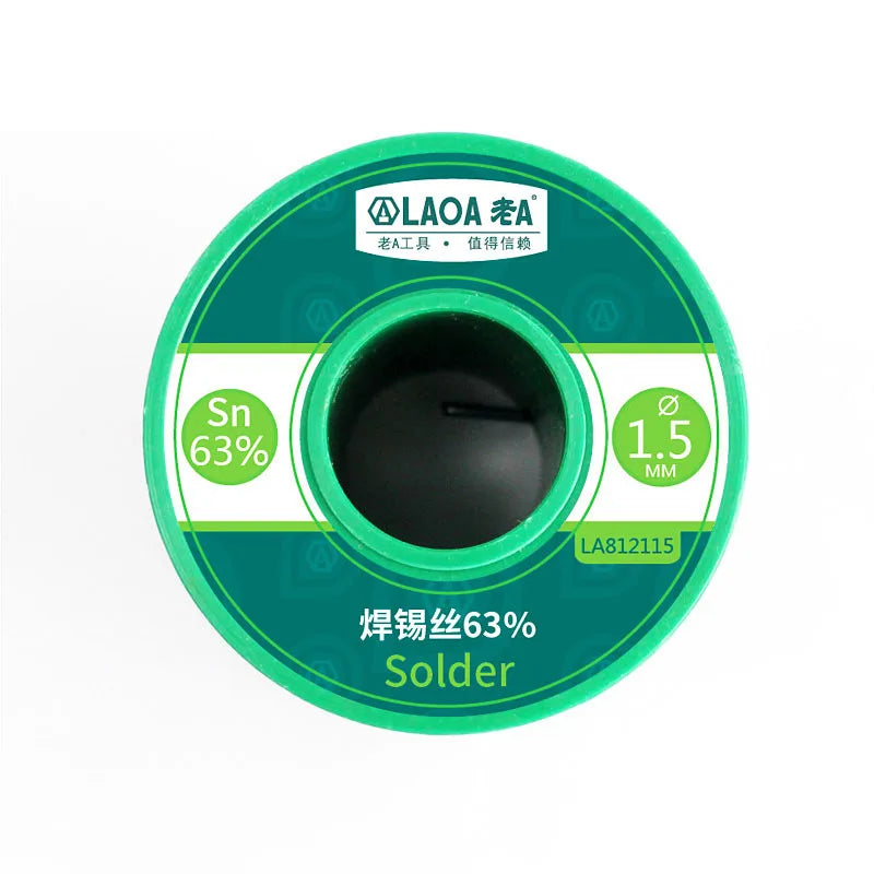 LAOA No Clean Solder Wire 63 Percent Purity High Quality Welding Tool for Electronics DIY and Repair 1mm 400g Roll