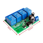 ZLRC04 4-Channel Relay Module - Wireless BLE BT 4.0 Switch for IOS/Android, Smart Home & IoT Remote Control