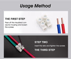 Terminal Block 12-Position Strip 450V/32A PA66 Electrical Equipment Connectors 0.5-4mm² Plastic Flame Retardant Wire Connector